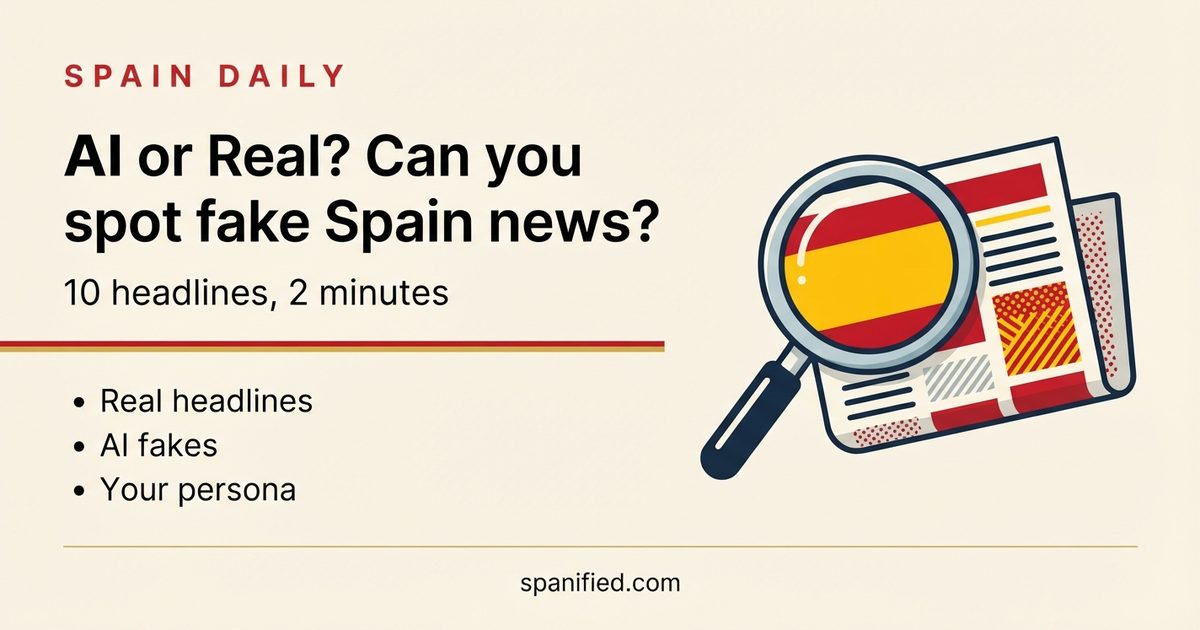 Real or AI? Can You Spot the Fake Spain News?